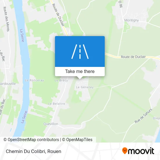 Chemin Du Colibri map