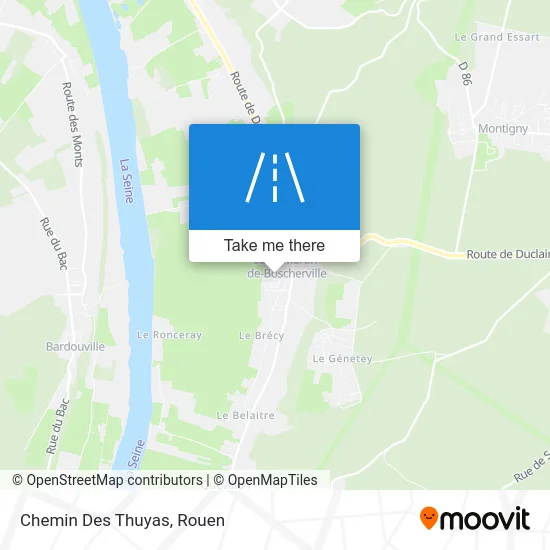 Chemin Des Thuyas map