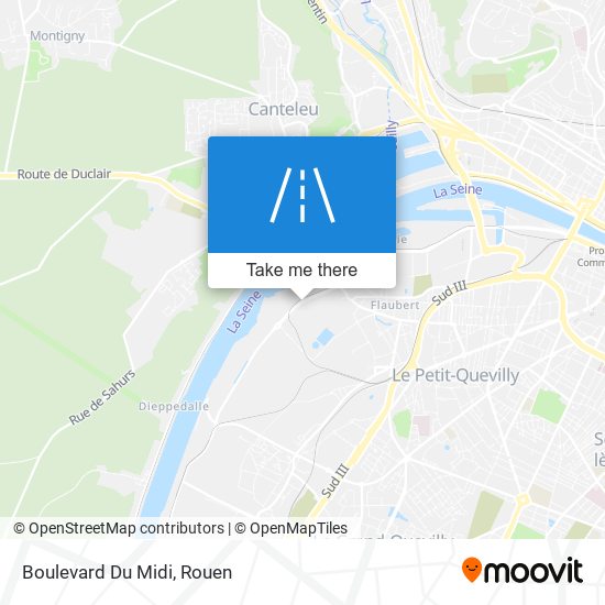 Mapa Boulevard Du Midi