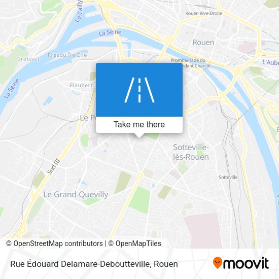 Rue Édouard Delamare-Deboutteville map