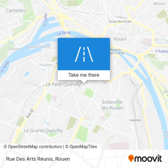 Rue Des Arts Réunis map