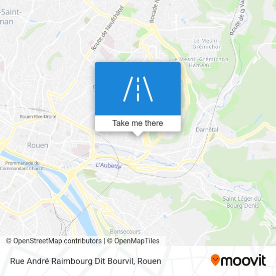 Rue André Raimbourg Dit Bourvil map