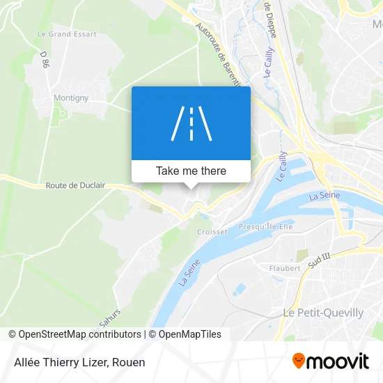 Allée Thierry Lizer map