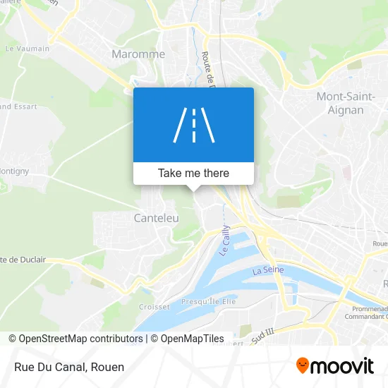 Rue Du Canal map