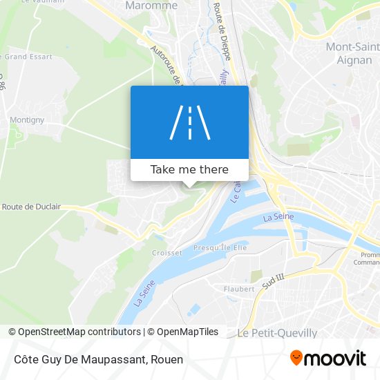 Mapa Côte Guy De Maupassant