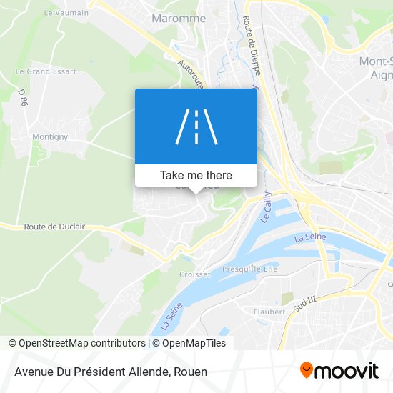 Mapa Avenue Du Président Allende