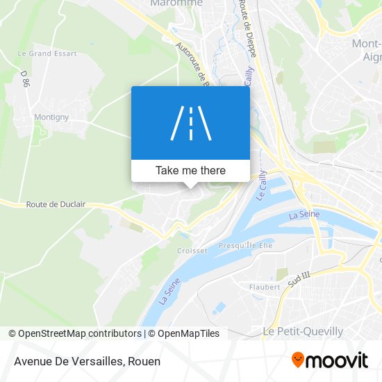 Mapa Avenue De Versailles