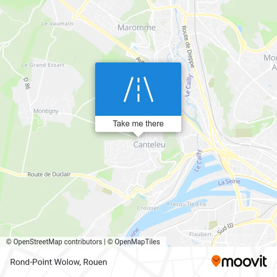 Rond-Point Wolow map