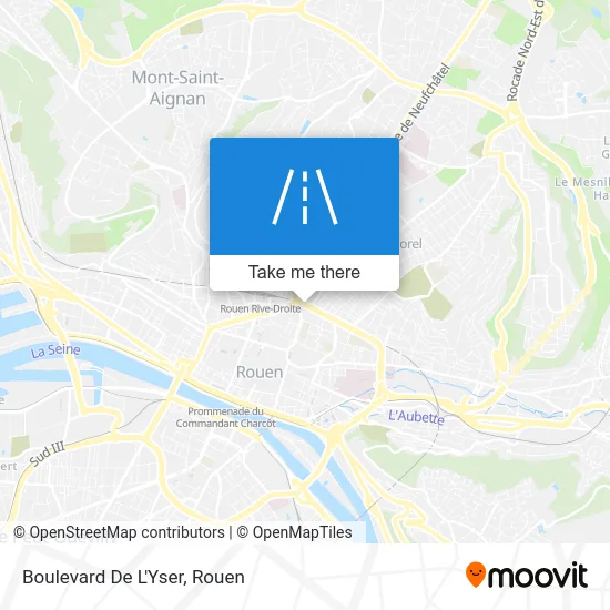 Boulevard De L'Yser map