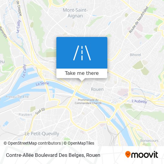 Mapa Contre-Allée Boulevard Des Belges