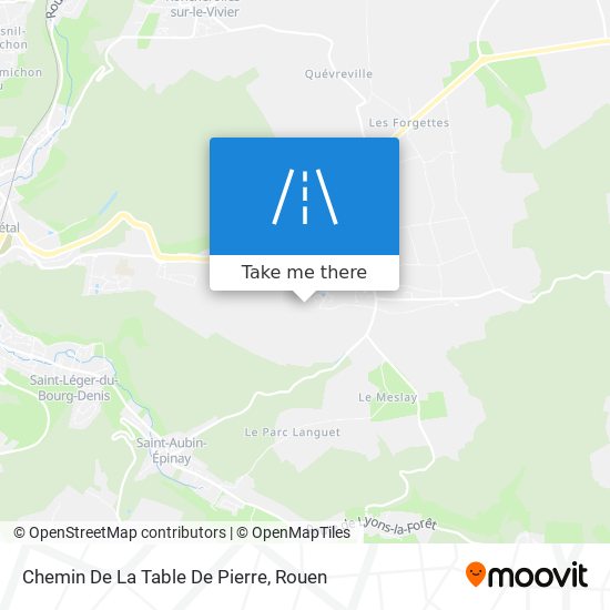 Mapa Chemin De La Table De Pierre