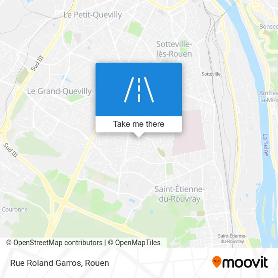 Rue Roland Garros map