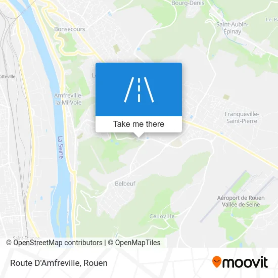 Route D'Amfreville map