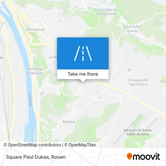 Square Paul Dukas map