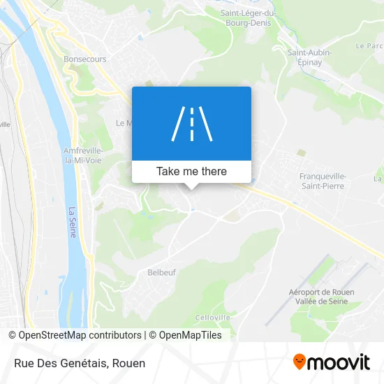 Rue Des Genétais map