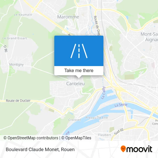 Boulevard Claude Monet map