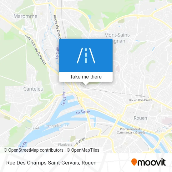 Rue Des Champs Saint-Gervais map