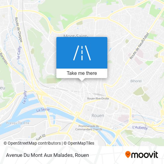 Mapa Avenue Du Mont Aux Malades