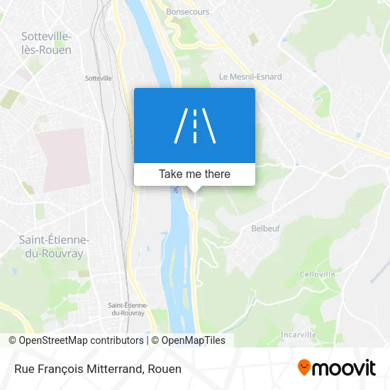Rue François Mitterrand map