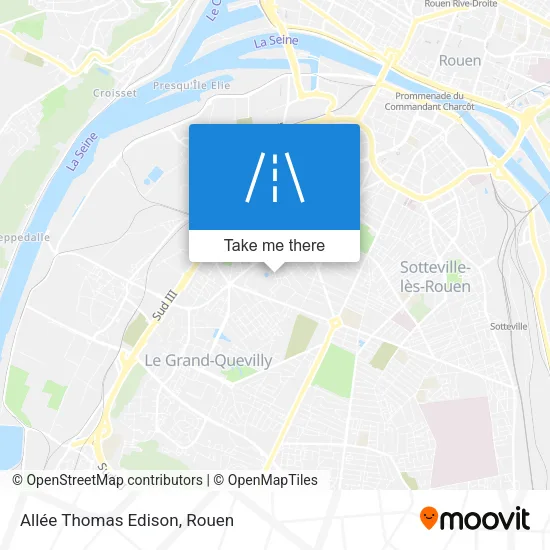 Allée Thomas Edison map