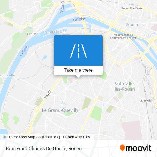 Mapa Boulevard Charles De Gaulle