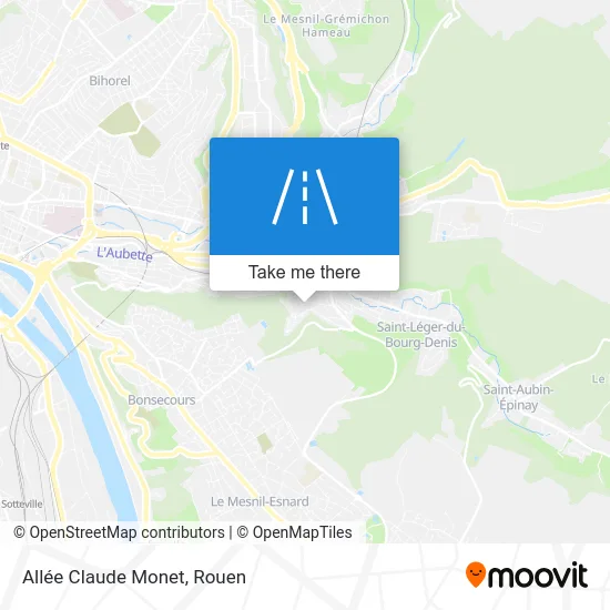 Allée Claude Monet map