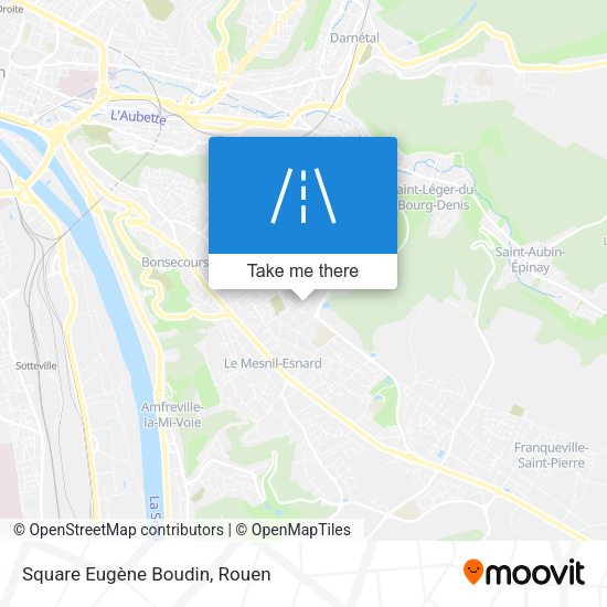 Square Eugène Boudin map