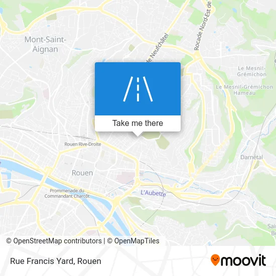 Rue Francis Yard map