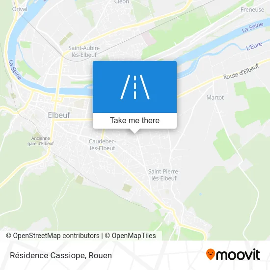 Résidence Cassiope map