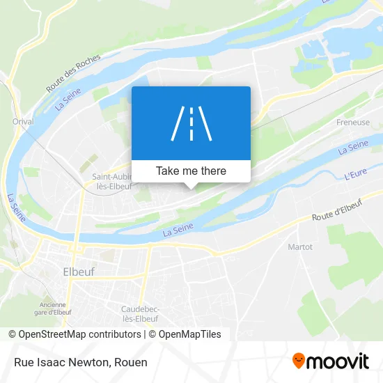 Rue Isaac Newton map