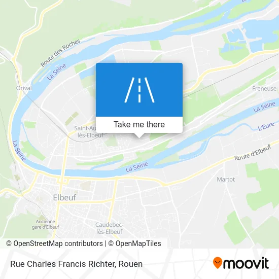 Rue Charles Francis Richter map