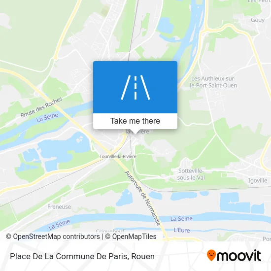 Place De La Commune De Paris map