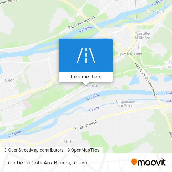 Rue De La Côte Aux Blancs map