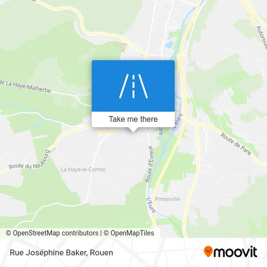 Rue Joséphine Baker map