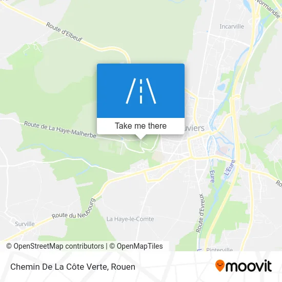 Chemin De La Côte Verte map