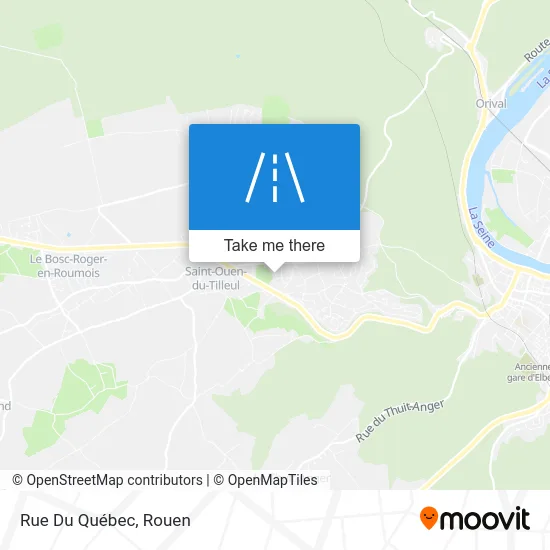 Rue Du Québec map