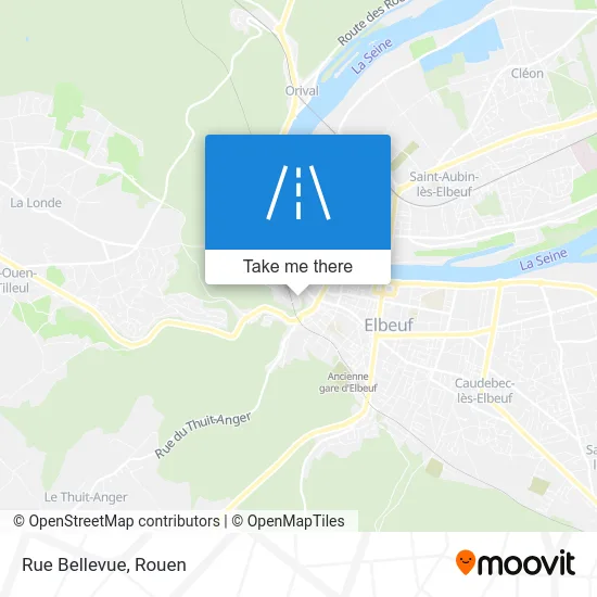 Rue Bellevue map