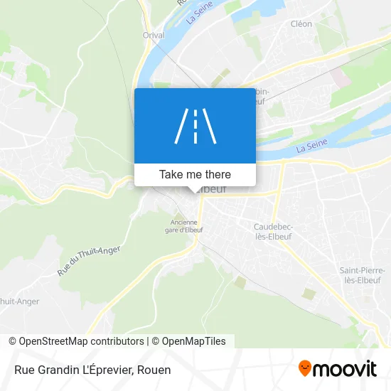 Rue Grandin L'Éprevier map