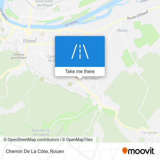 Chemin De La Côte map