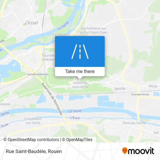 Rue Saint-Baudèle map