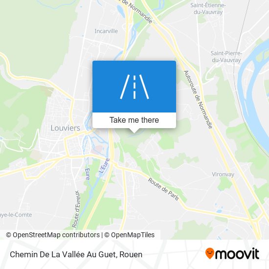 Mapa Chemin De La Vallée Au Guet