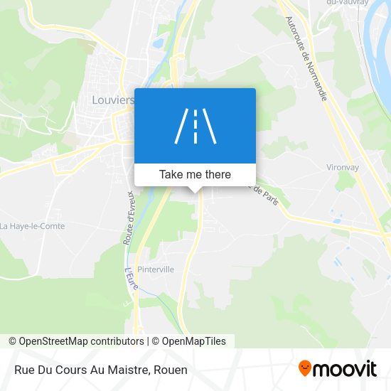 Rue Du Cours Au Maistre map