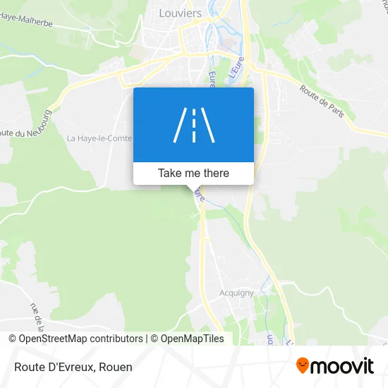 Route D'Evreux map