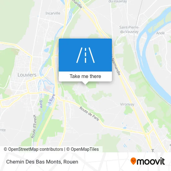 Chemin Des Bas Monts map