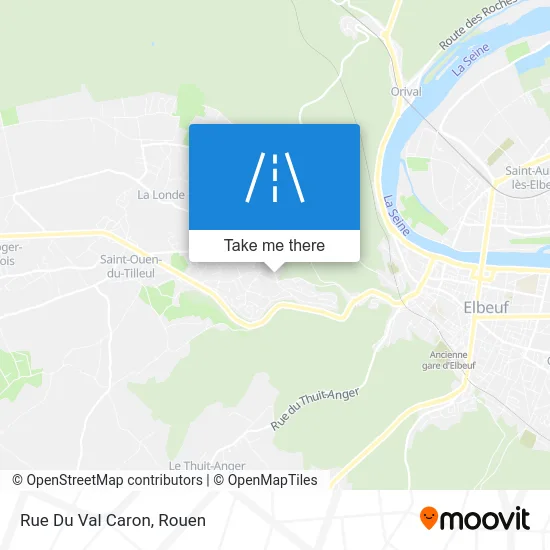 Rue Du Val Caron map