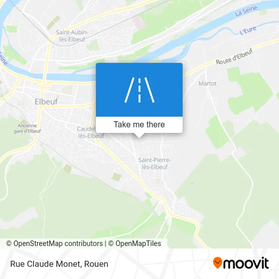 Rue Claude Monet map