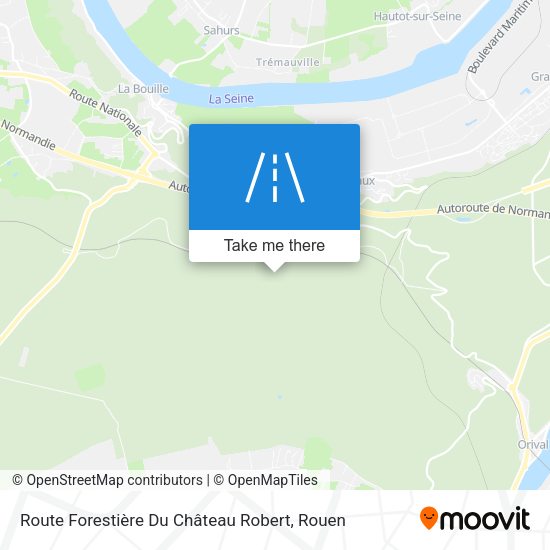 Route Forestière Du Château Robert map