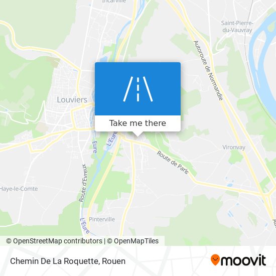 Mapa Chemin De La Roquette