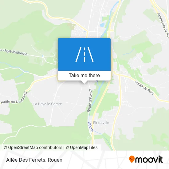 Allée Des Ferrets map