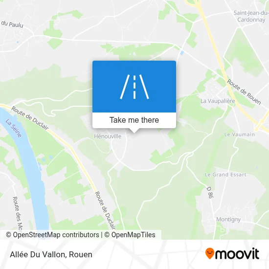 Allée Du Vallon map